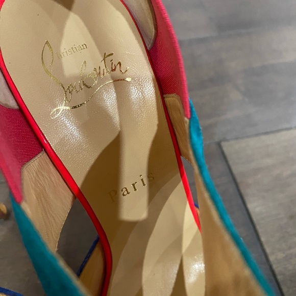 Christian Louboutin Python Platform Heels - Picture 7 of 8